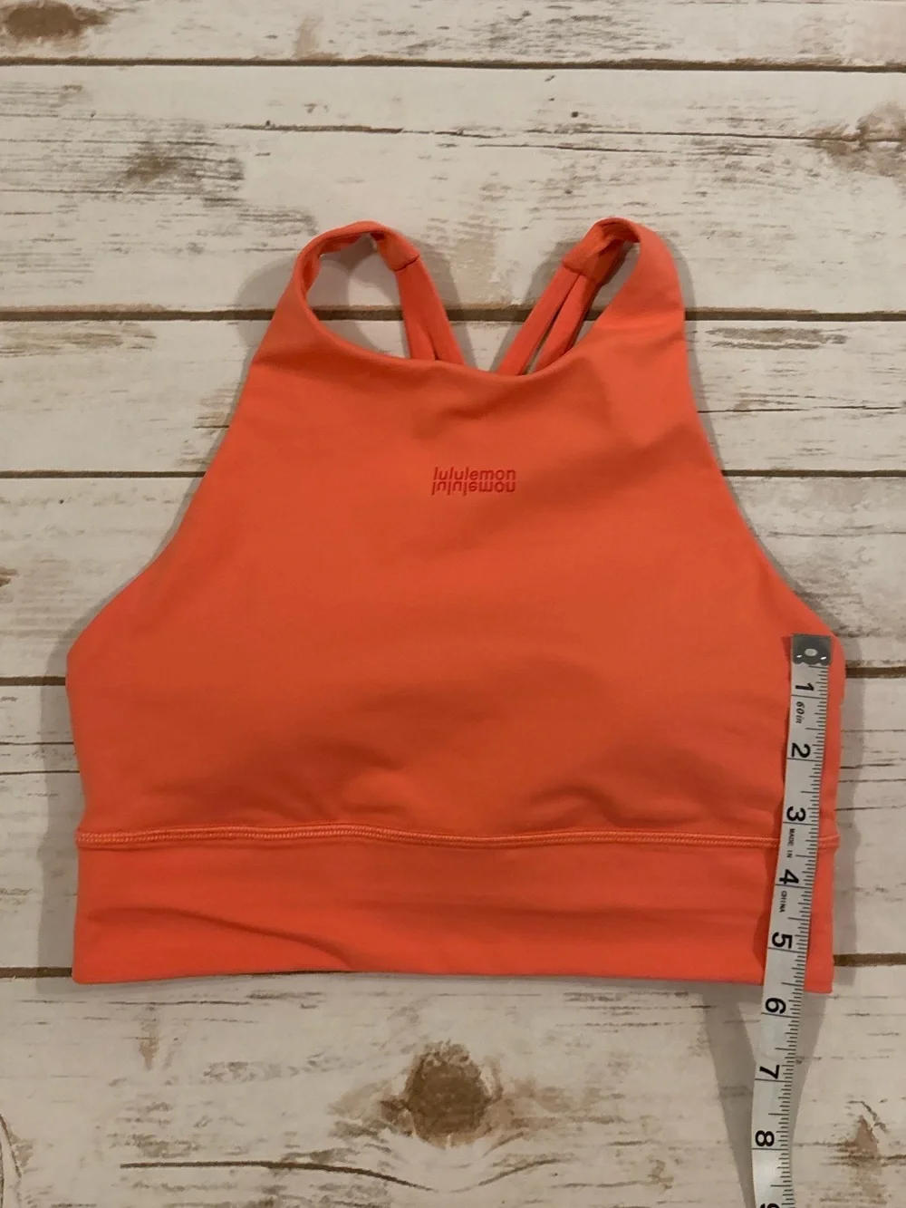 Lululemon Energy High-Neck Longline Bra *Medium Support B–D Cups Raspberry Cream
